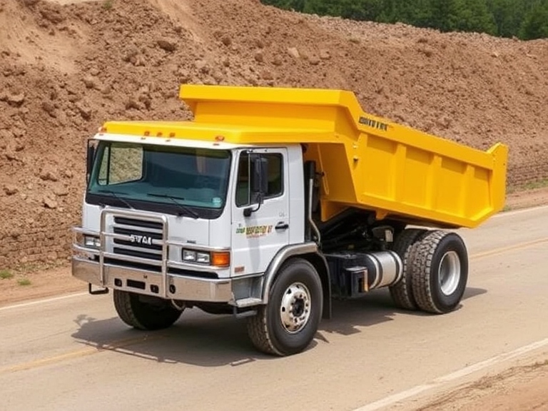 Anti Tip Boosts Safety for Roll-Off Dump Truck